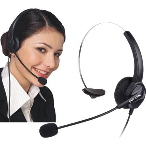 NEW RJ9 plug headset for call center telephone headset with Noise cancelling microphone phone headset for Mitel Norstar Aastra