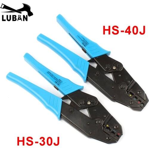 NEW Model FREE SHIPPING HS-30J HS-40J EUROP STYLE ratchet crimping tool crimping plier 1-6.0mm2 DIE SETS