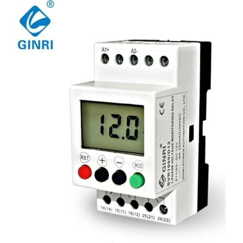 Single Phase Voltage Monitoring Relay Upper Under Voltage Protection Relays