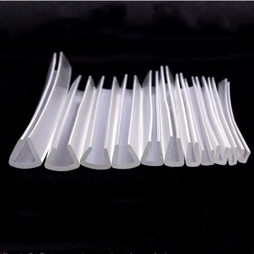 0.5mm - 8mm Thick Panel Board Sheet PVC U Strip Edge Shield Encloser Bound Glass Metal Wood Vehicle Seals Transparent