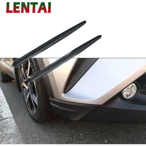 LENTAI Car Carbon Fiber Scratchproof Bumper Strip Universal For Renault megane 2 Kia rio ceed Mitsubishi lancer asx Accessories