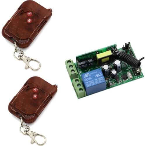 Wide Voltage AC85V- 250V 1CH RF Wireless Remote Control Switch System Remote Controller With Receiver For Home Security System