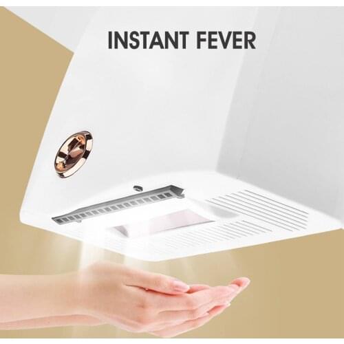 220V Warmtoo Big Wind Motor 1200W Automatic Hand Dryer Smart Home Infrared Sensor Hand Dryer Intelligent Temperature Display