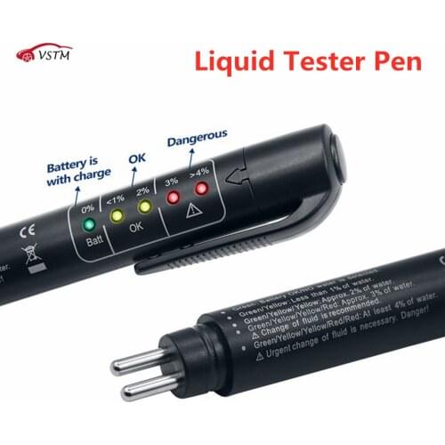 New Arrival Auto Car Liquid Testing Brake Fluid Tester with 5Leds Check Car Crake Oil Quality LED Indicator Display For Car Care