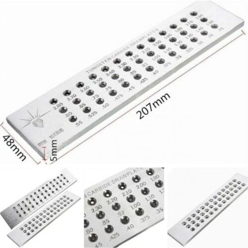 Tungsten Carbide Wire Drawplate for Jewelry Making Round Shape Drawplate Jewelry Tools Gold and silver wire drawing