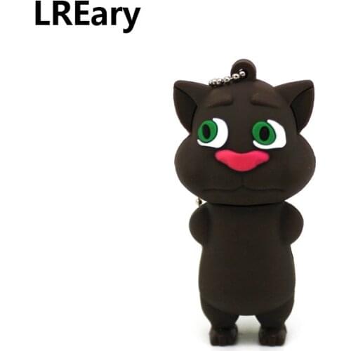 Funny tom cat model usb flash drive pendrive disk memory stick Pen drive clever animal mini gift 128mb 4GB 8GB 16GB 32GB 64gb