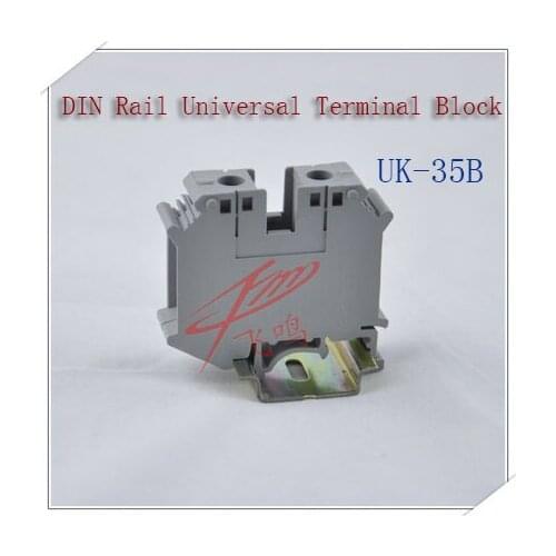 1PC UK-35B (UIK 35N )High quality pure copper flame retardant terminal 35 square rail voltage terminals UK35B UIK35N UK35