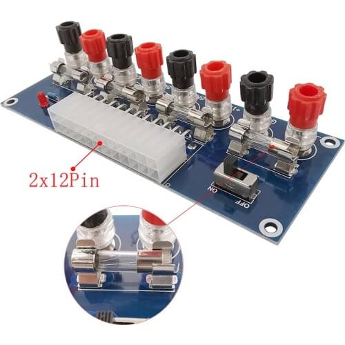 1Piece XH-M229 Desktop Chassis Power Supply ATX Transfer Board Module Power Supply Output Terminals 2x12Pin