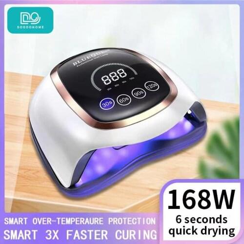 168W UV nail Lamp Nail dryer Manicure Tools quick dry For Manicure Gel Nail Dryer with Dual light source