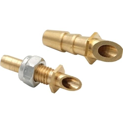 4PCS Copper Water Nozzle M5 Water Cooling Nozzle Brass Stern Water Mouth M5 Inlet Nipple Faucet for RC Boats Cooling System