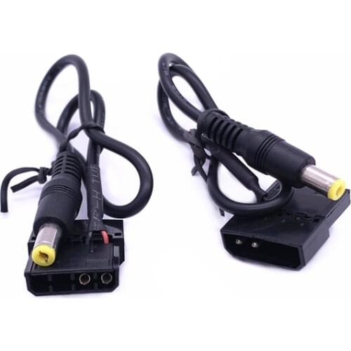 2PCS,PC 4PIN Molex 5.5mm X 2.1mm DC Power Cable 12V 2A for RGB Control Box LED