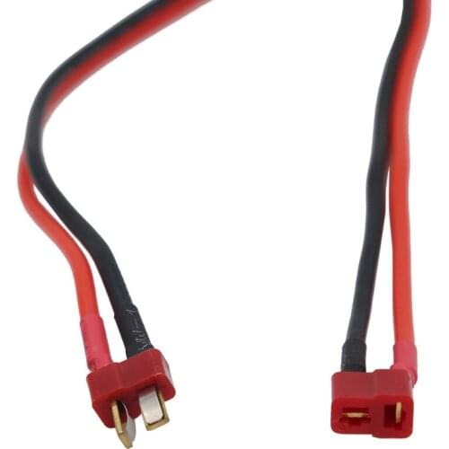 50pcs 14AWG silicone wire TRX female connector to T plug For RC LiPo Battery 40%Off