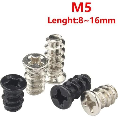 50pcs Cooling Box Fastener for Computer Computer Pc Case Cooling Fan Mounting Screws, M5*8mm M5*10mm M5*12mm M5*16mm