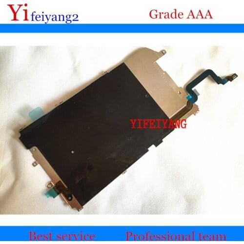 50pcs YIFEIYANG New 100% working For iPhone 6 plus LCD Metal Backplate Shield Home Extend Motherboard connector Flex Cable