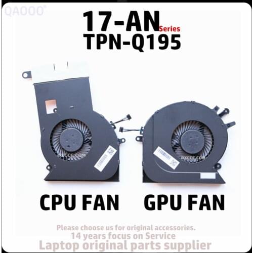 931576-001 / 931577-001 FOR HP OMEN 17-AN Series TPN-Q195 17-AN014TX 17-AN101TX 17-AN179WM 17-AN012DX 17-AN053NR CPU Cooling Fan