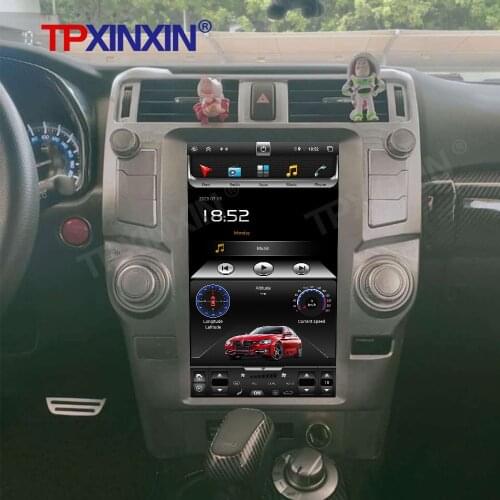 4+64G For Toyota 4Runner 2009 -2019 Android 10.0Tesla Vertical big Screen Car Tape Recorder Multimedia Player GPS Navi HeadUnit