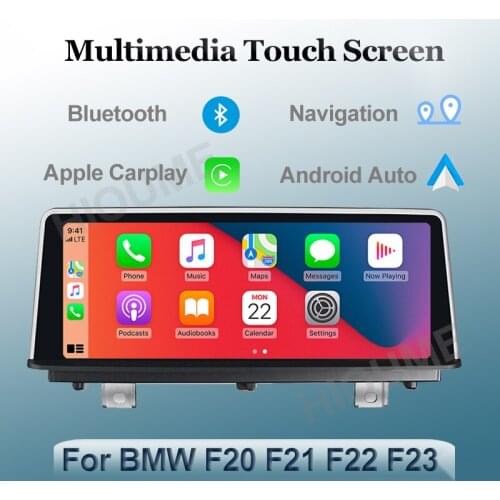 Wrieless Apple CarPlay Android Auto Car Multimedia For BMW F20 F22 Head Unit Rear Camera IOS Iphone