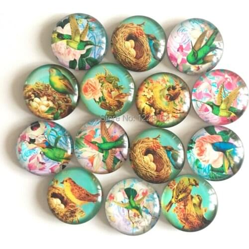 Free shipping (14pcs/lot)Colorful Bird fridge magnet for gift Cartoon Animal Whiteboard Message Sticker home Decor
