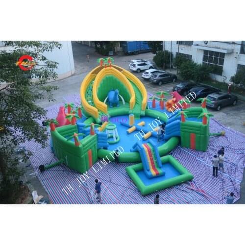 Free shipping to port! commerical inflatable water park bouncer slides combo water toys, summer giant amusement inflatable