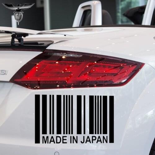 EmpireYing 2 Sizes 8 Colors Factory Outlets Made In JAPAN Barcode Car Sticker Motorcycle Wall Decorative Reflective Vinyl Decals