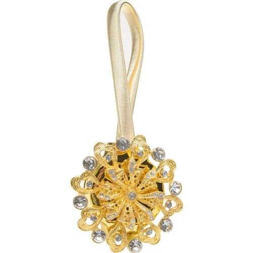 Curtain Holder Punch Free Anti-deform Metal Flower Shaped Curtain Tieback Supplies Buckle Clips Accessoires Home Decor