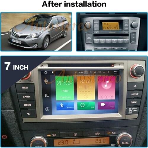 6+128G Android 11 Audio Player For Toyota Avensis T27 2009-2015 Carplay GPS Navigation Multimedia Radio Tape Recorder Head Unit