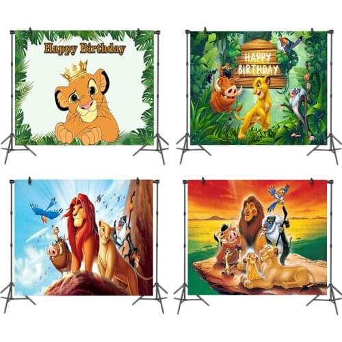 Disney The lion king Childrens birthday party decoration background cloth hakuna Jungle theme Childrens photo dress up props