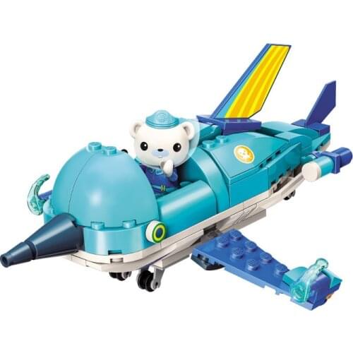 Octonauts Building Block GUP-R Sailfish Vehicle & Barnacles 116pcs Educational Bricks Toy For Boy Gift