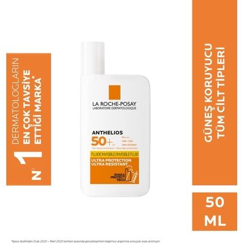 La Roche-Posay of Anthelios invisible Fluid Face Sunscreen Normal/Combination Skin Spf50 + High can Protection 50ml