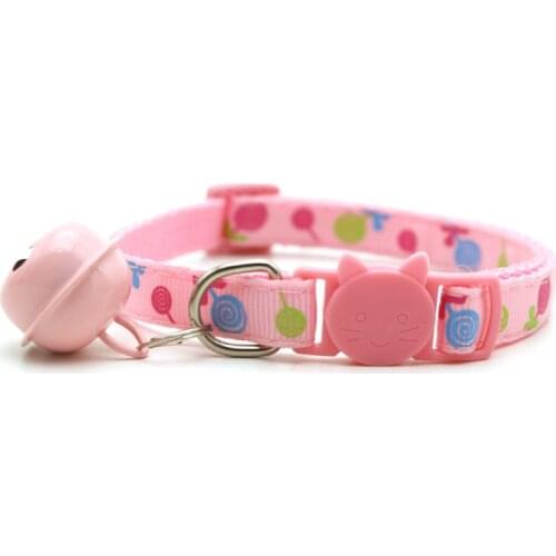 Cute Lollipop Dog Collars with Bells for Small and Medium Dog Collars Adjustable Safety Dog and Cat Collars Pet Supplies Animal