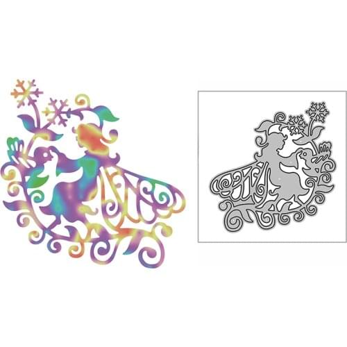 New Pretty Flower Fairy Craft Embossing Mold 2021 Metal Cutting Dies for DIY Decorative Scrapbooking Album Card Making No Stamps