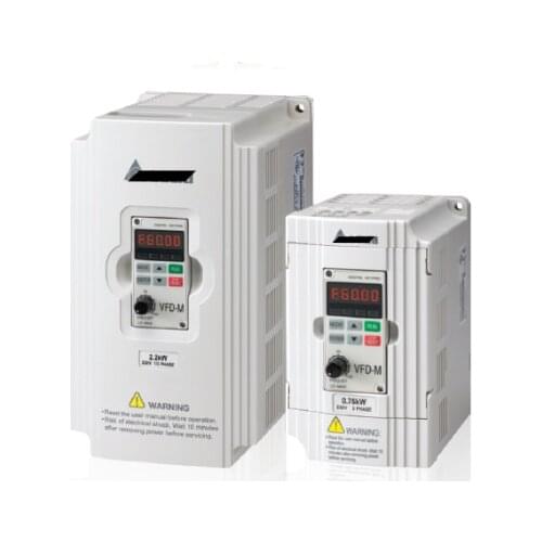 New VFD007M43B-ZA VFD-M Inverter AC Motor Drive 3 Phase 380V 750W 1HP 3A 400HZ