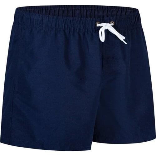 Solid-colored Pocket Mens Shorts Home Pants Smooth Beach Pants Slim-over Three-point Pants Sports Shorts