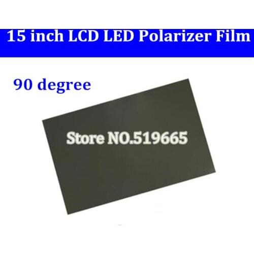 Wholesale 15inch 15 inch 90 degree LCD LED panel polarizer film sheet for pc monitor screen reppair