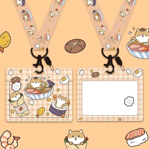 Cute Shiba Inu Card Storage Plastic Shell, Credit Card, Bank Card, Work Card, Photo Card Holder, Student ID Card Sheath