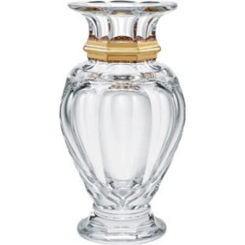 European Style Light Luxury Vase Square Bottle Round Bottle Bright Candle Holder Crystal Dining Table Living Room Crystal Decor