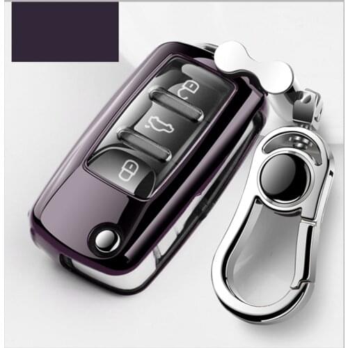 TPU Car key Case Cover Shell For VW Golf Bora Jetta POLO GOLF Passat For Skoda Octavia A5 Fabia For SEAT Ibiza Leon Accessories