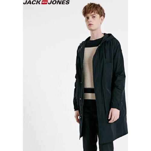 JackJones Mens Spring Fashion Casual Business Mid-length Style Trench Coat Menswear| 219121501