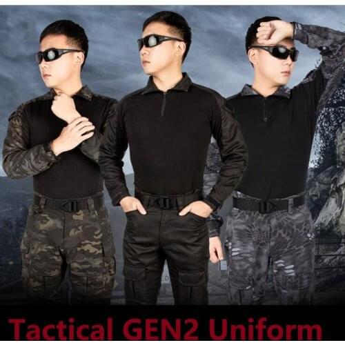 Outdoor Tactical Combat Uniform G2 Shirt & Pants US Army Camo Paintball Military Army Uniform Hunting Airsoft Shooting Clothes