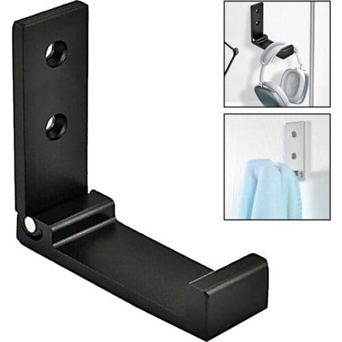 Foldable Cradle Universal Phone Holder Grip Bracket Wall Hanger Hook Multi-angle Stand Aluminum Alloy Holder For Phone Earphone