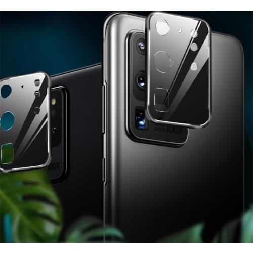 2020 For Samsung Galaxy S20 S20 Ultra S20 Plus Rear Back Camera Lens Tempered Glass With Metal Frame RIng Protective Parts