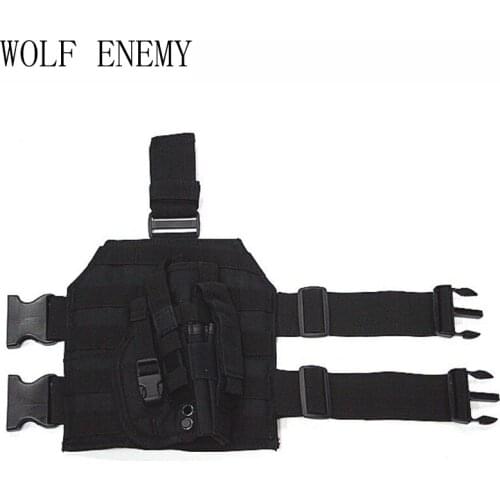 1000D Nylon MOLLE Tactical Drop Leg Platform for Hunting/Paintball/Airsoft Holster Platform with Quick Release Buckle