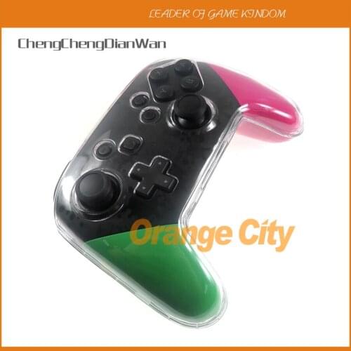 2PCS For NS Switch Pro Gamepad Crystal Shell Case Cover For Nintendo Swich Pro Protective Handle For Switch Pro Controller Case