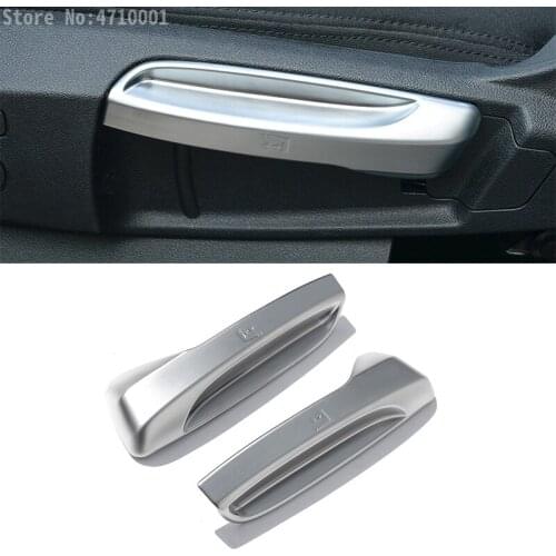 2pcs ABS Chrome Seat Adjustment Button Cover Trim For BMW 2 Series F45 F46 218i 2015-2017 Car Accessories
