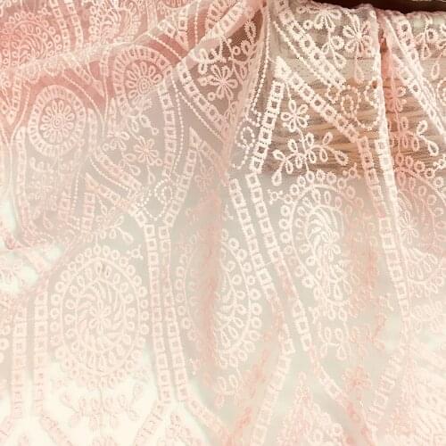 2yds High Quality French Net Lace Fabric 2018 Latest African Lace Fabric Embroidery Mesh Tulle Lace Fabric Clothing Wedding Dres