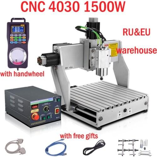 4axis CNC router 1.5KW Industrial metal engraving machine 4030 Milling Machine mini CNC milling machine Engraver Engraving