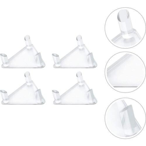 4pcs Acrylic Ball Stand Holder Sports Ball Storage Display Rack for Rugby