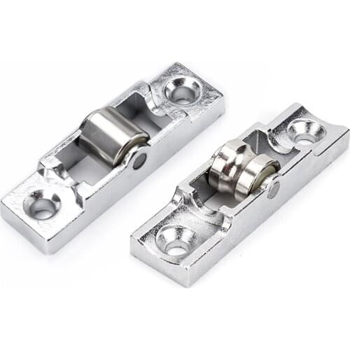 4pcs Zinc Alloy Flat/Concave Wheel Slide Doors Window Pulley U-type Ball Bearing Wheel Roller Plastic Steel Hardware Accessories