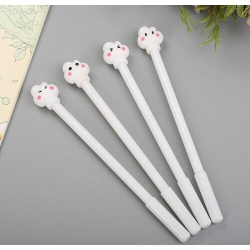 40 Pcs Cute Cloud Neutral Pen Cartoon Learning Stationery Water-based Pen Creative Fresh Office Signature Pen Kawaii School