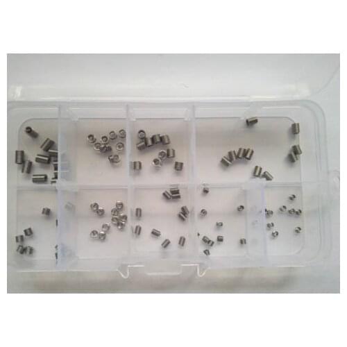 90pcs M2 M2.5 M3 304 stainless steel threaded sleeve bosses wire nut bolt braces High Quality